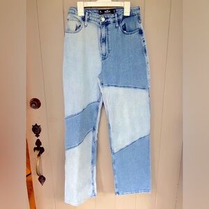 Hollister color block denim jeans